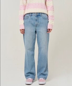 여성 로그 일자와이드 데님 PJTH5LGK055