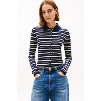 울 블렌드 스트라이프 폴로 가디건 (T22G0KCD042WT1)