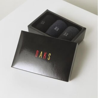 남성 솔리드 골지 중목 3족세트 DCSS6F005BK