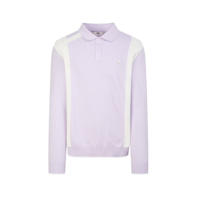 26SS PREMIUM 남성 컬러블록 카라 니트 DGSW6A216V1