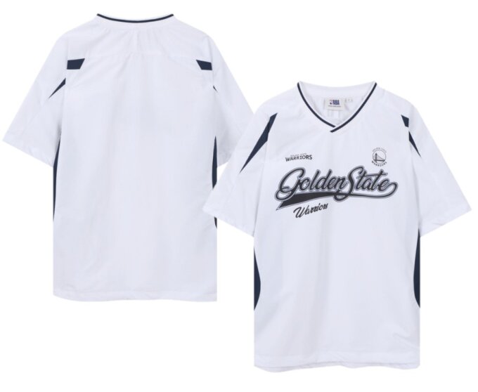 NBA 블록 레터링 반팔 피스테 (화이트) N262TS033P