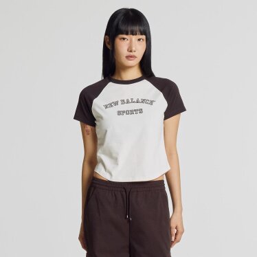 W 빈티지 레글런 반팔티 (SLIM FIT) NBNEG2W012 BR