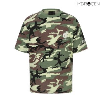 유니 카모 패턴 반팔 티셔츠 H31F2TR232_LM