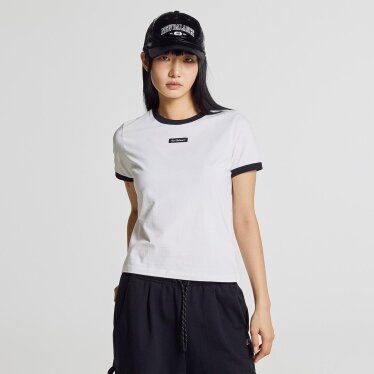W 링거 반팔티 (SLIM FIT) NBNEG2W462 WH
