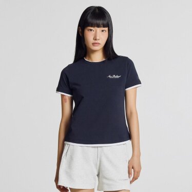 W LAYERED 반팔티 (STANDARD FIT) NBNEG2W512 NV