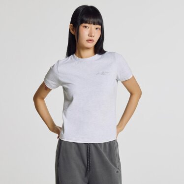 W LAYERED 반팔티 (STANDARD FIT) NBNEG2W512 MG