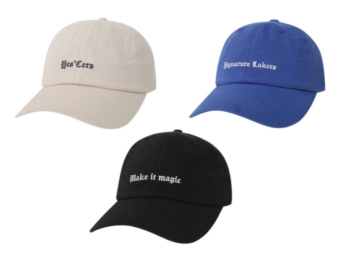 NBA 슬로건 레터링 소프트 볼캡 N265AP235P