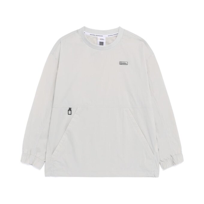 K262USW260 에어로벤트 벤틸 우븐 맨투맨 SILVER BIRCH