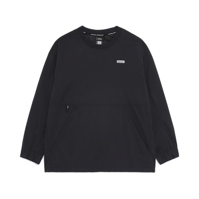 K262USW260 에어로벤트 벤틸 우븐 맨투맨 CARBON BLACK