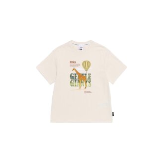 K262UTS010 사파리 그래픽 반팔 티셔츠-1 CREAM