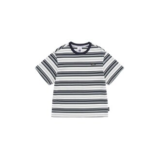 K262UTS070 멀티 스트라이프 반팔 티셔츠 KHAKI