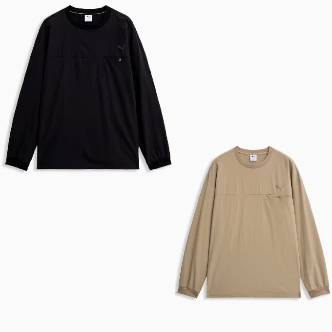 남자 우분 맨투맨티 M Premium Basic Woven Crew 529753-01 02