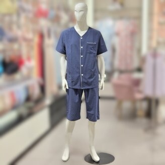 폴리서커 심플 남성 반팔 잠옷 MP8895B