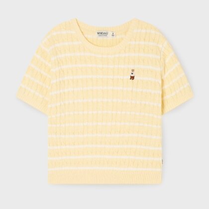Steve Melange Short Sleeve Sweater / WHKAG2412F