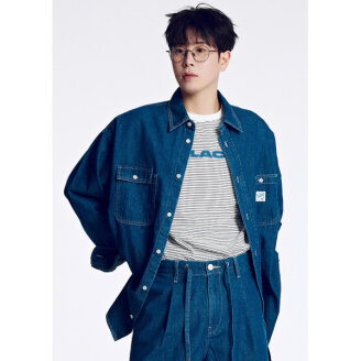 썸머 오버핏 데님 셔츠 PWTF2LS051S