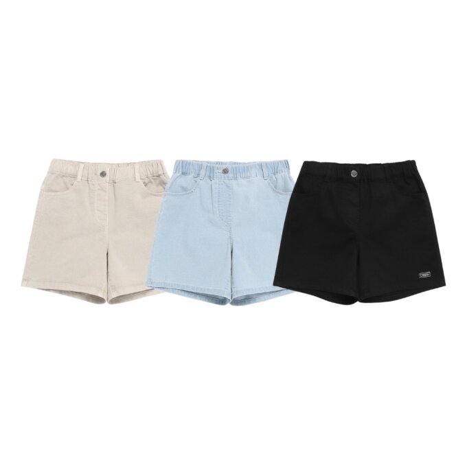 KIDS 여아 4부 데님 반바지 K262GHP030