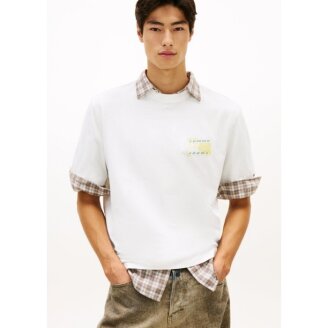 공용 90S 버블 플래그 티셔츠 T32G1TTO38TMT1YBL