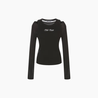 [CAPSULE LINE] 레이어드 슬림핏 보트넥 티셔츠 ES2CL364