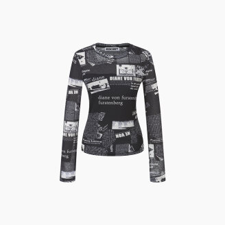 [CAPSULE LINE] 시스루 프린팅 슬림핏 티셔츠 ES2CL365