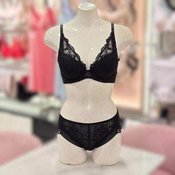 레이스커버 풀컵 브라 노라인 팬티 세트 BR6837BP6837-BK