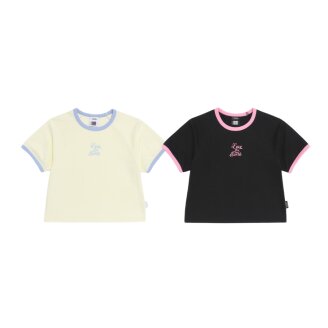KIDS 여아 링거 그래픽 반팔 티셔츠 K262GTS030
