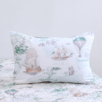 바비노 모달 목화 누비베개커버(40X60) (GN)