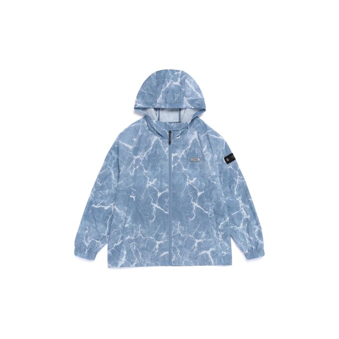 K262UJK210 어드벤처 패턴 바람막이 자켓 GRAY NAVY