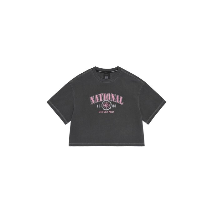 K262GTS020 여아 피그먼트 반팔 티셔츠 D/GREY
