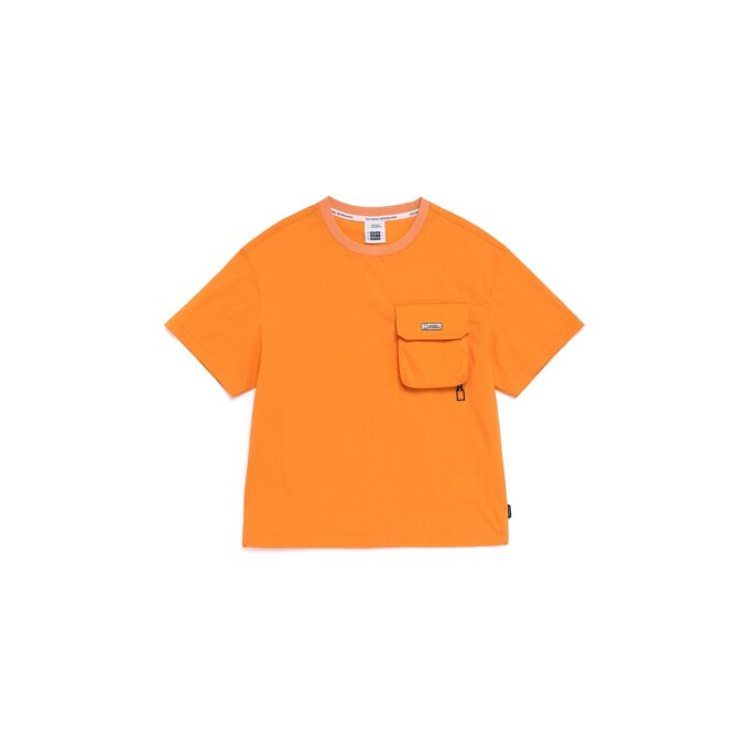 K262UTS260 에어로벤트 우븐 반팔 티셔츠 ORANGE