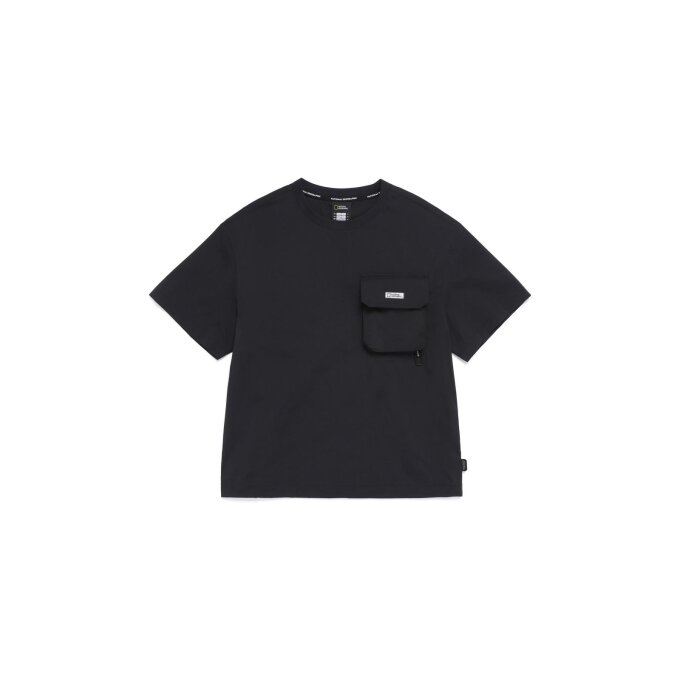 K262UTS260 에어로벤트 우븐 반팔 티셔츠  CARBON BLACK
