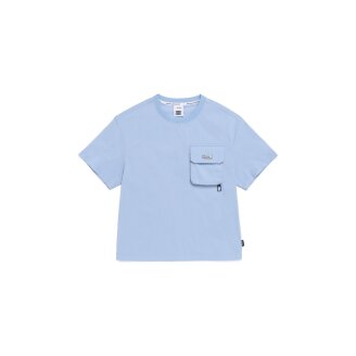 K262UTS260 에어로벤트 우븐 반팔 티셔츠 STONE BLUE