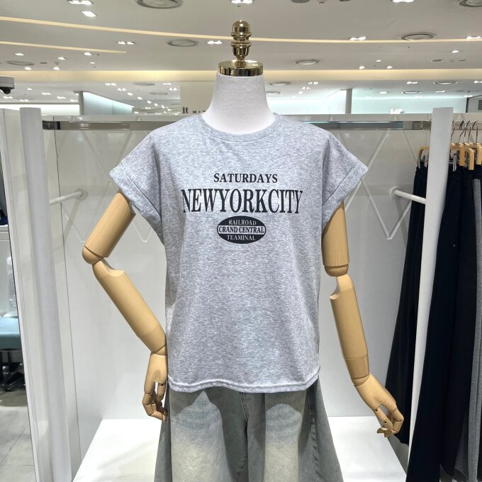 레터링 포인트 티셔츠 870350