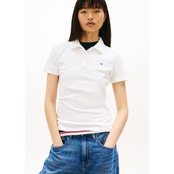 여성 슬림 에센셜 폴로 셔츠 T32G1TKT01TWT1YBL