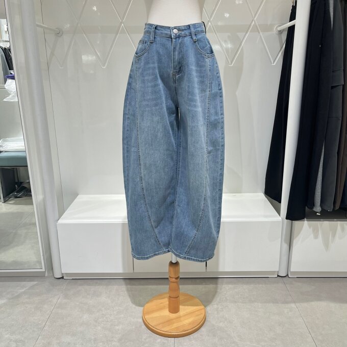 워싱 벌룬핏 데님 팬츠 620740