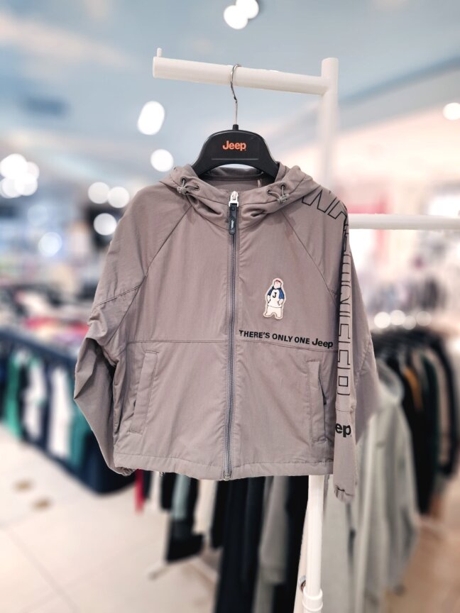 곰와펜 홑겹 바람막이 KP2JPU213 LK