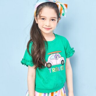 여아 반팔 간절기 데일리 스쿨룩 티 T32KCT020