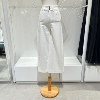 투버튼 화이트 데님 팬츠 621050