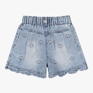 여아 스칼럽 자수 데님 반바지MLTH26450