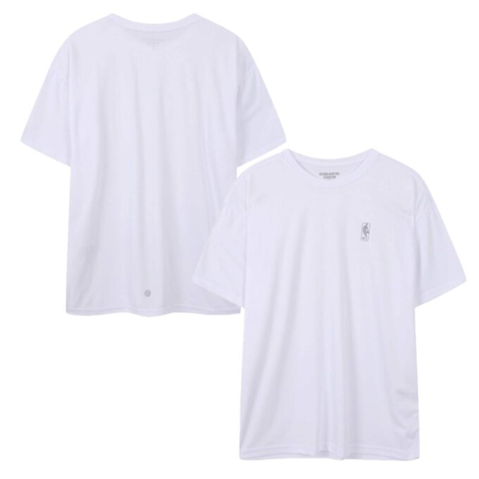 ESSENTIAL 메쉬 반팔 티셔츠 (화이트) N262TS013P