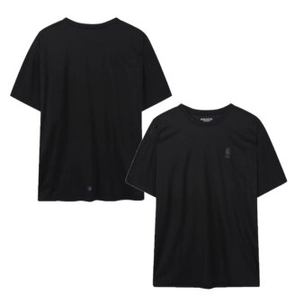 ESSENTIAL 메쉬 반팔 티셔츠 (블랙) N262TS013P