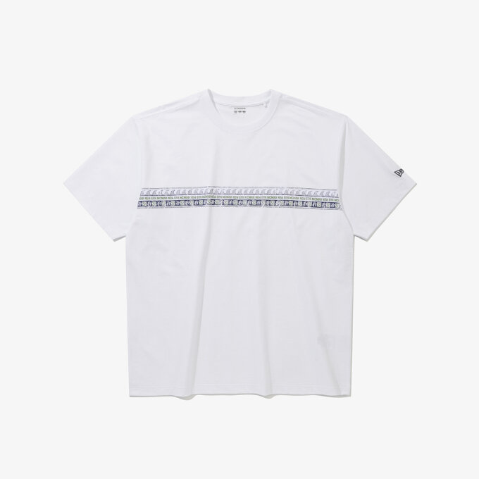 워드마크 웨이브 라인 티셔츠 화이트 (14954595)