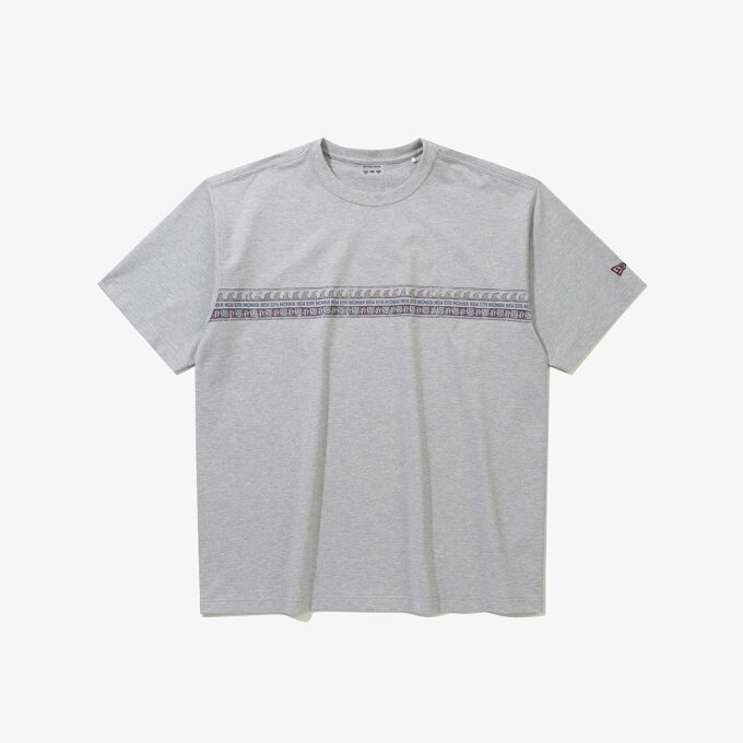 워드마크 웨이브 라인 티셔츠 그레이 (14954596)